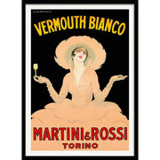 Vermouth Bianco | Italy A3 297 X 420Mm 11.7 16.5 Inches / Framed Print - Black Timber Art