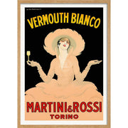 Vermouth Bianco | Italy A3 297 X 420Mm 11.7 16.5 Inches / Framed Print - Natural Oak Timber Art