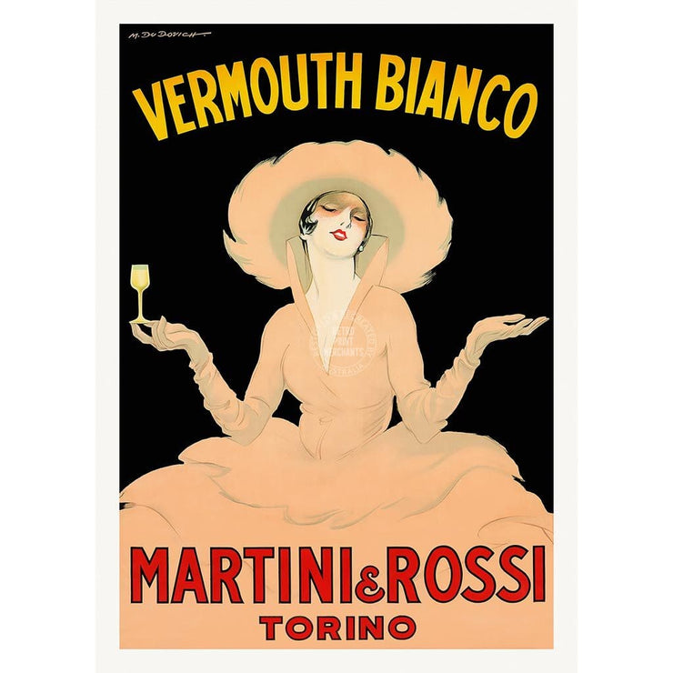 Vermouth Bianco | Italy A3 297 X 420Mm 11.7 16.5 Inches / Unframed Print Art