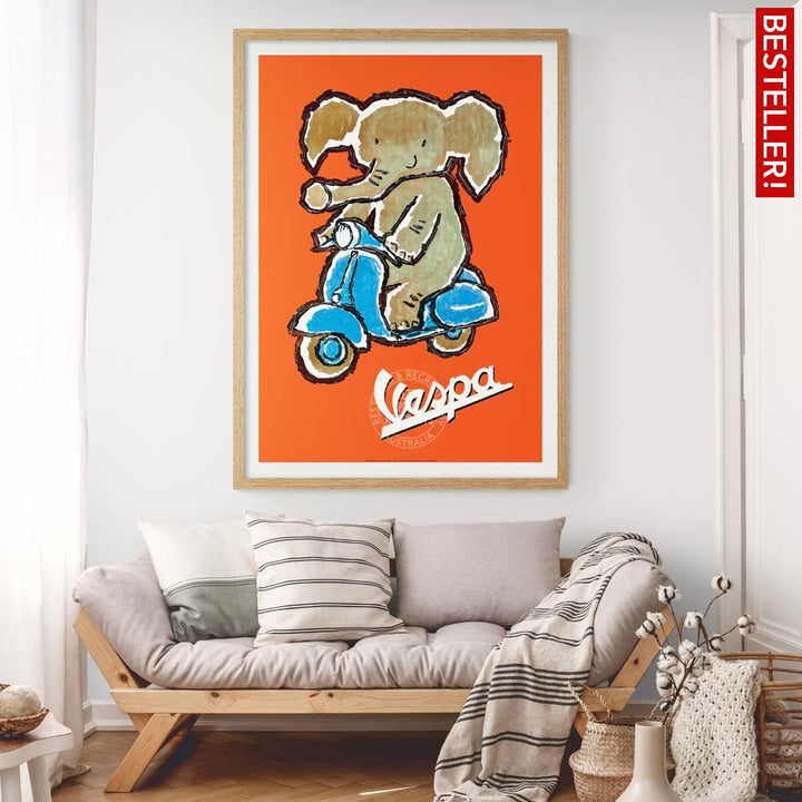 Vespa Elephant | Italy Print Art