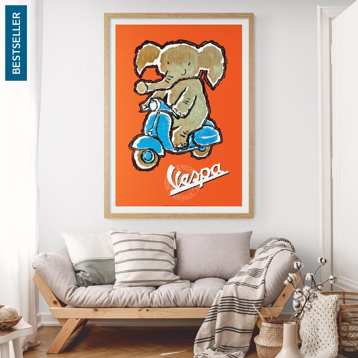 Vespa Elephant | Italy Print Art