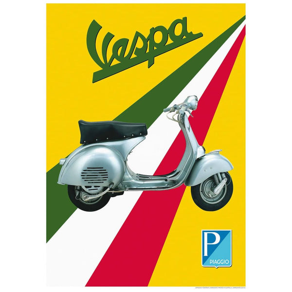 Vespa Scooter Vintage Poster Print Retro Print Merchants