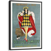 Veuve Amiot 1922 | France A4 210 X 297Mm 8.3 11.7 Inches / Canvas Floating Frame: Black Timber Print
