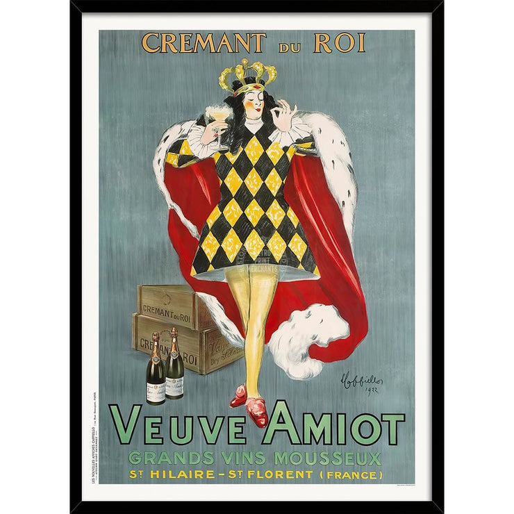 Veuve Amiot 1922 | France A4 210 X 297Mm 8.3 11.7 Inches / Framed Print: Black Timber Print Art