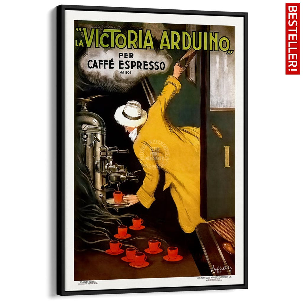 Victoria Arduino Espresso Coffee | Italy A3 297 X 420Mm 11.7 16.5 Inches / Canvas Floating Frame -