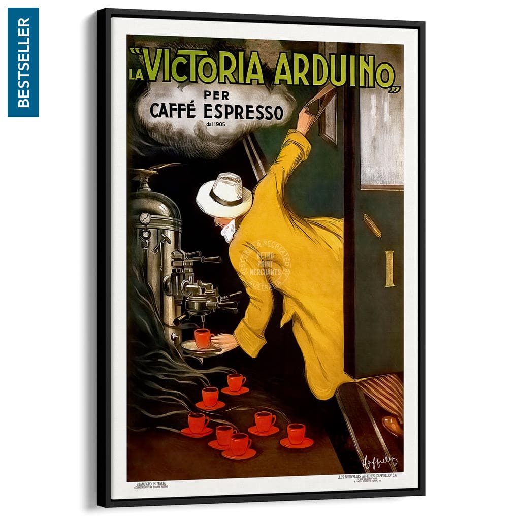 Victoria Arduino Espresso Coffee | Italy A3 297 X 420Mm 11.7 16.5 Inches / Canvas Floating Frame -