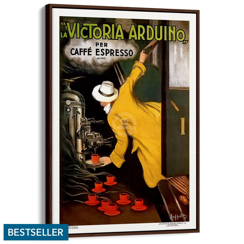 Victoria Arduino Espresso Coffee | Italy A3 297 X 420Mm 11.7 16.5 Inches / Canvas Floating Frame -