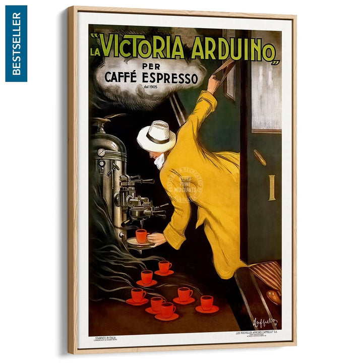 Victoria Arduino Espresso Coffee | Italy A3 297 X 420Mm 11.7 16.5 Inches / Canvas Floating Frame -