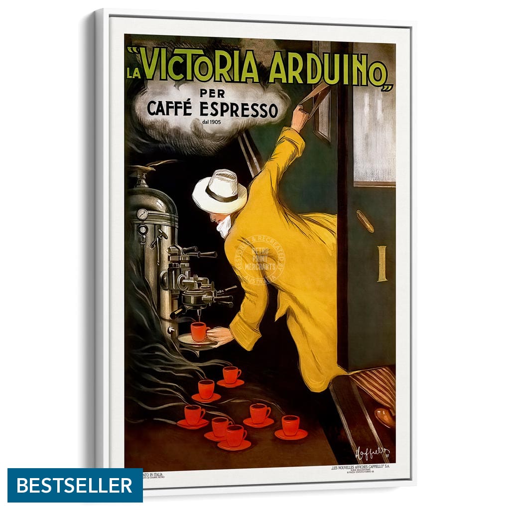 Victoria Arduino Espresso Coffee | Italy A3 297 X 420Mm 11.7 16.5 Inches / Canvas Floating Frame -