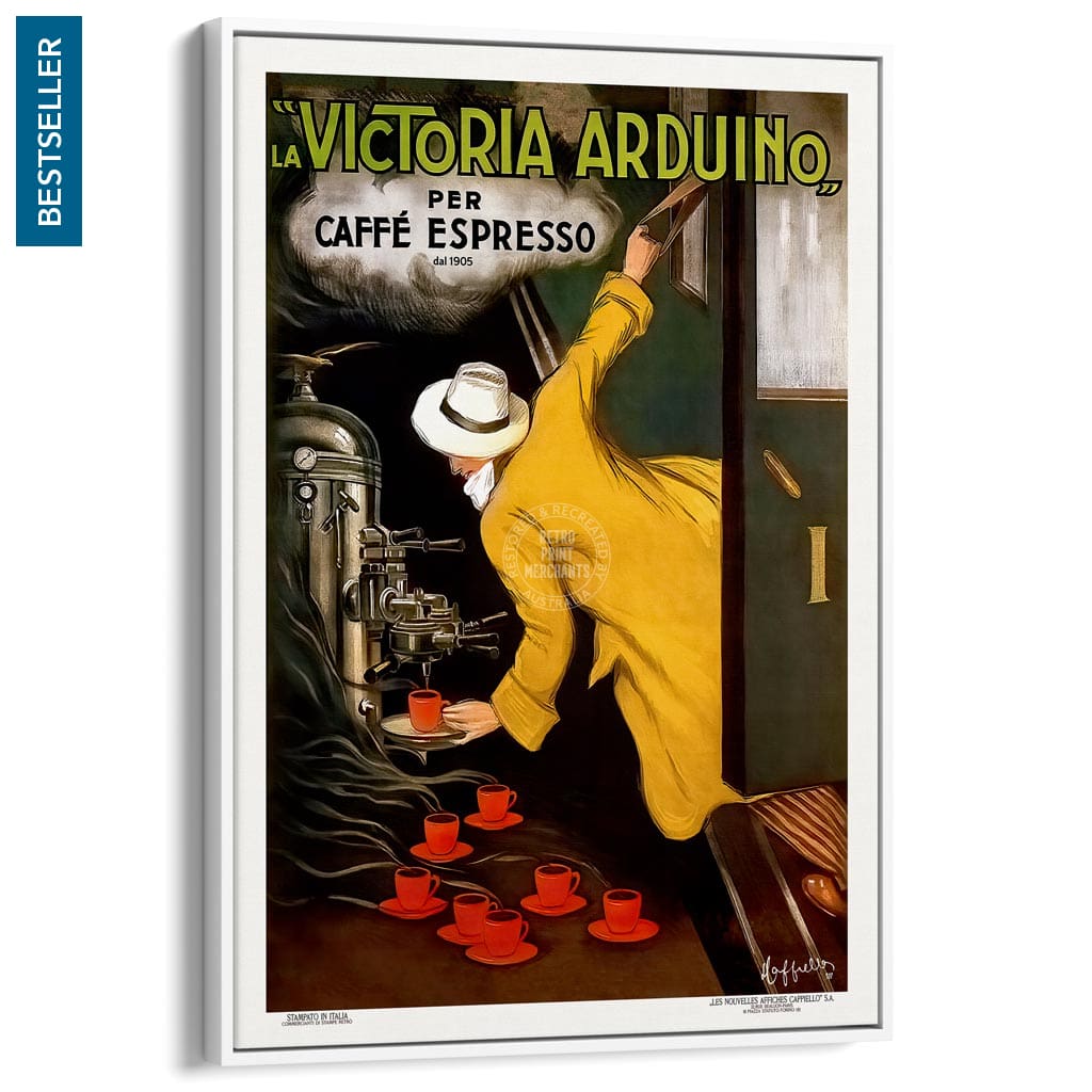 Victoria Arduino Espresso Coffee | Italy A3 297 X 420Mm 11.7 16.5 Inches / Canvas Floating Frame -