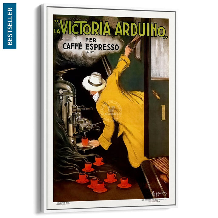 Victoria Arduino Espresso Coffee | Italy A3 297 X 420Mm 11.7 16.5 Inches / Canvas Floating Frame -