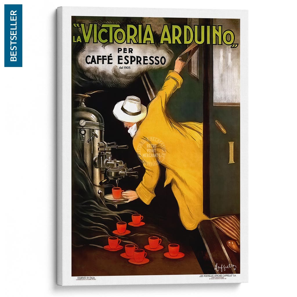 Victoria Arduino Espresso Coffee | Italy A3 297 X 420Mm 11.7 16.5 Inches / Stretched Canvas Print