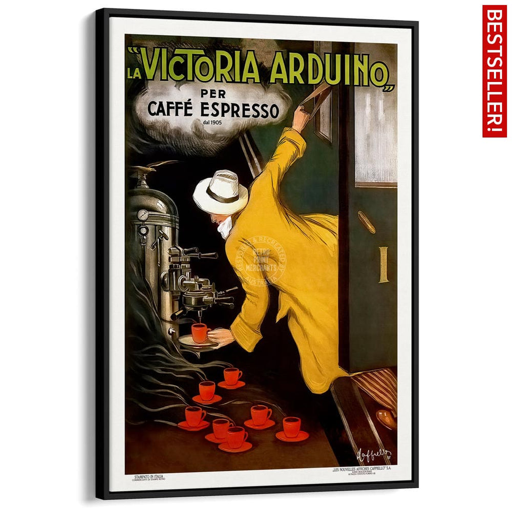 Victoria Arduino Espresso Coffee | Italy A3 297 X 420Mm 11.7 16.5 Inches / Canvas Floating Frame -