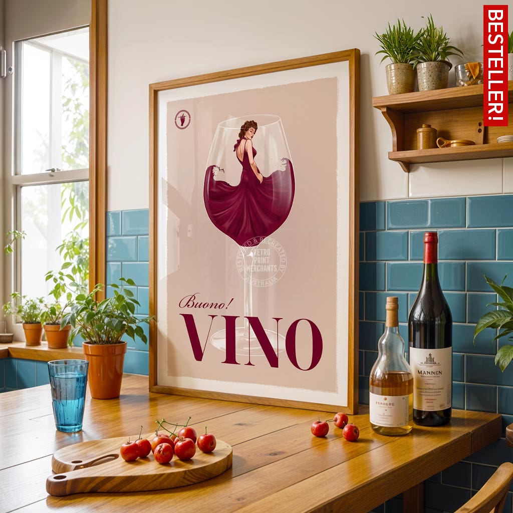 VINO | WORLDWIDE A3 | 297 x 420mm | 11.7 x 16.5 inches / Unframed Print Print Art