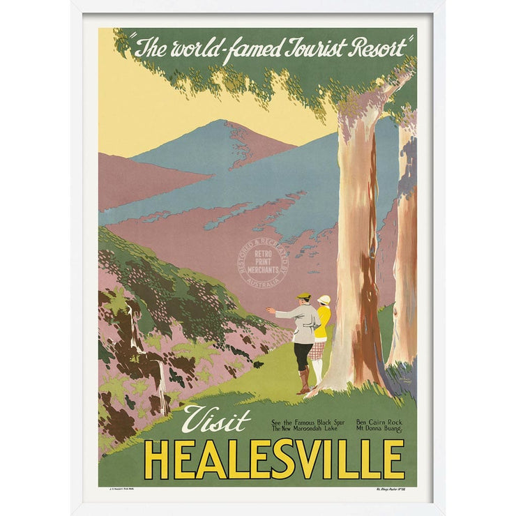 Visit Healesville | Australia 422Mm X 295Mm 16.6 11.6 A3 / White Print Art