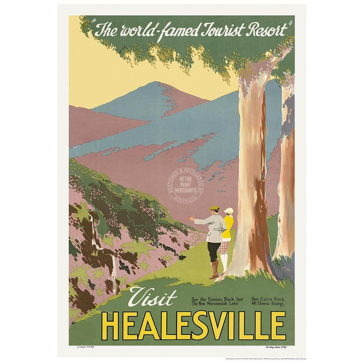 Visit Healesville | Australia 422Mm X 295Mm 16.6 11.6 A3 / Unframed Print Art