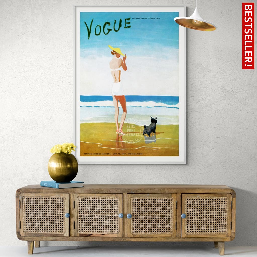 Vogue Beach Walk 1937 | Usa Print Art