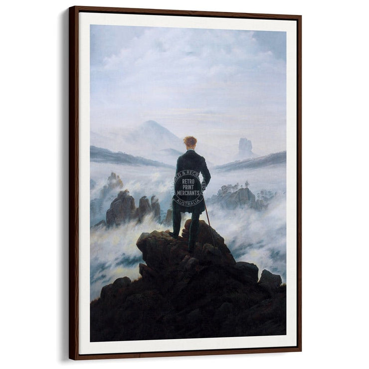 Wanderer Above The Sea Of Fog | Germany A3 297 X 420Mm 11.7 16.5 Inches / Canvas Floating Frame -