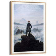 Wanderer Above The Sea Of Fog | Germany A3 297 X 420Mm 11.7 16.5 Inches / Canvas Floating Frame -