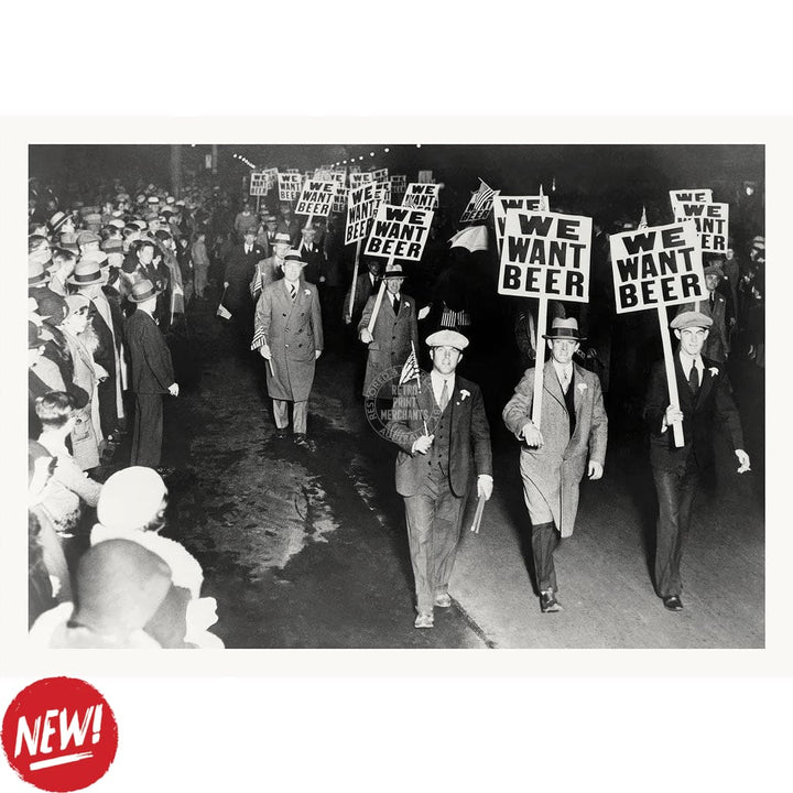 We Want Beer 1932 | Usa A4 210 X 297Mm 8.3 11.7 Inches / Unframed Print Art