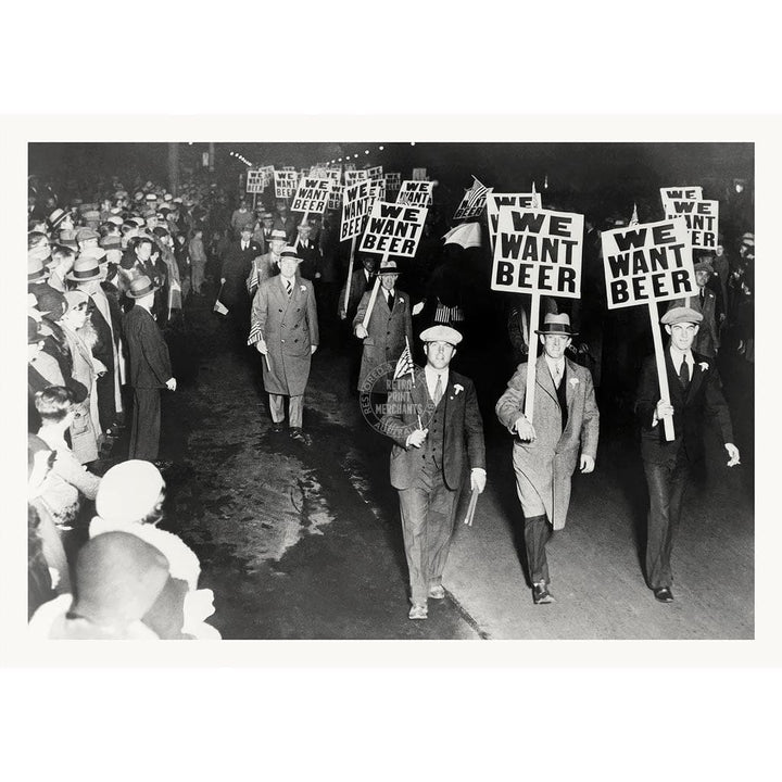 We Want Beer 1932 | Usa A4 210 X 297Mm 8.3 11.7 Inches / Unframed Print Art