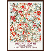 William Morris Flowers | Great Britain A3 297 X 420Mm 11.7 16.5 Inches / Framed Print - Dark Oak