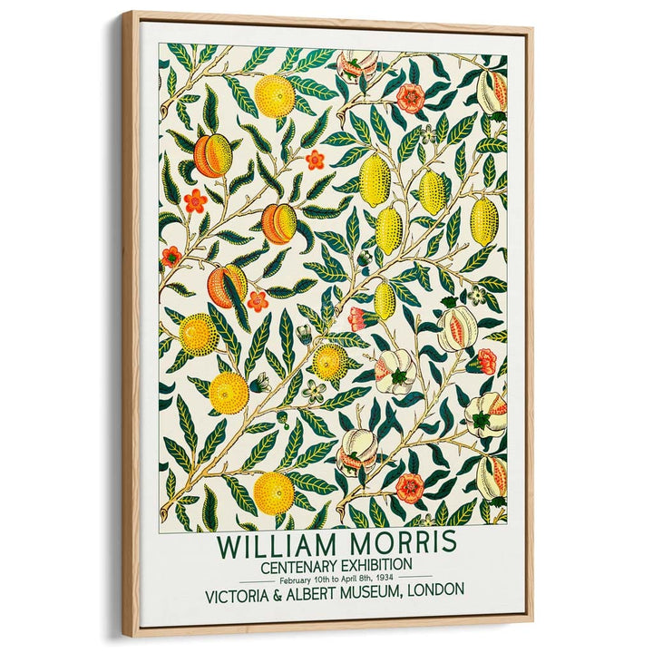 William Morris Fruits | Great Britain A3 297 X 420Mm 11.7 16.5 Inches / Canvas Floating Frame -