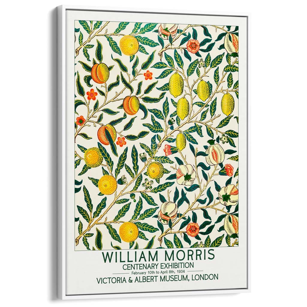 William Morris Fruits | Great Britain A3 297 X 420Mm 11.7 16.5 Inches / Canvas Floating Frame -
