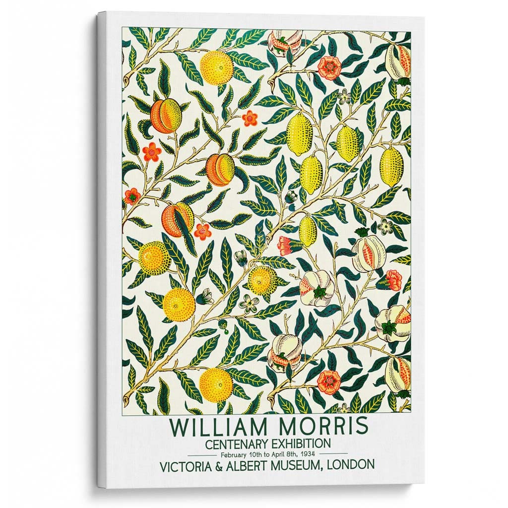 William Morris Fruits | Great Britain A3 297 X 420Mm 11.7 16.5 Inches / Stretched Canvas Print Art