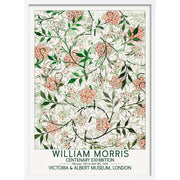 William Morris Jasmine | Great Britain A3 297 X 420Mm 11.7 16.5 Inches / Framed Print - White Timber