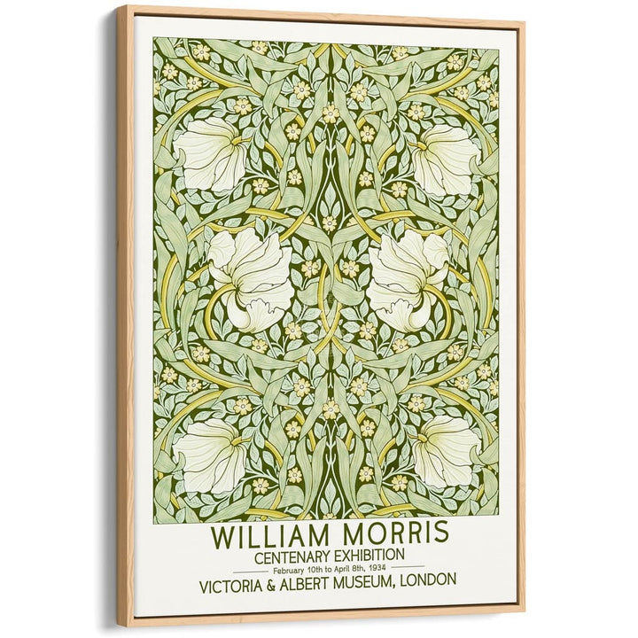 William Morris Pimpernel | Great Britain A4 210 X 297Mm 8.3 11.7 Inches / Canvas Floating Frame: