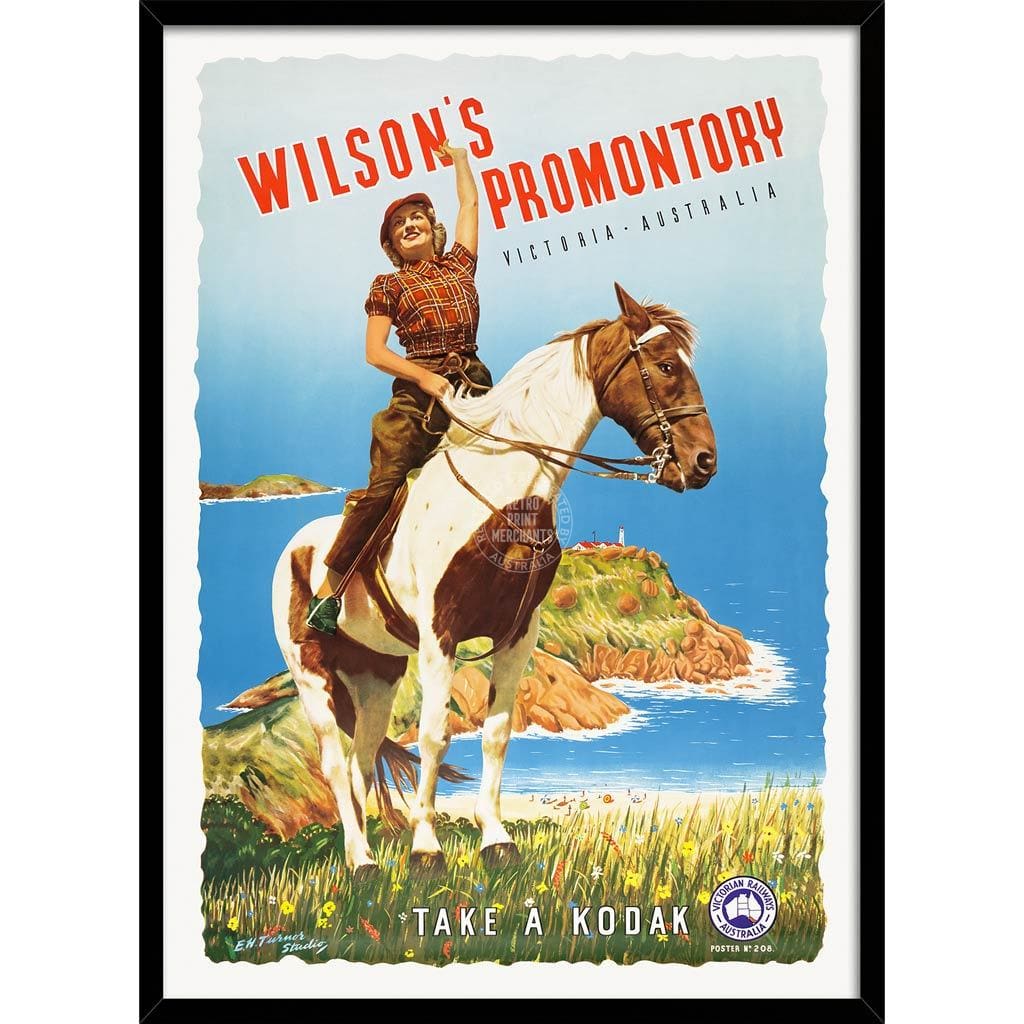 Wilsons Promontory | Australia A3 297 X 420Mm 11.7 16.5 Inches / Framed Print - Black Timber Art