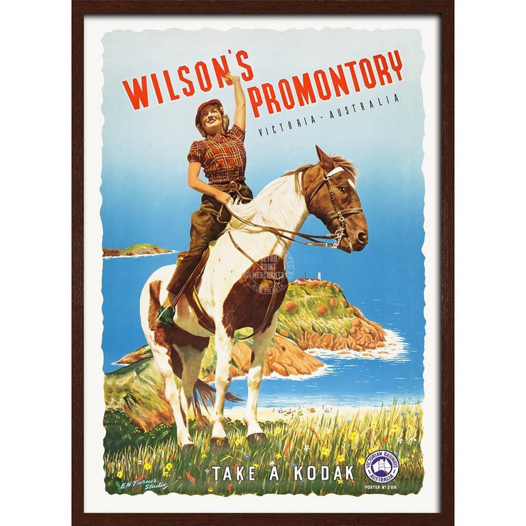 Wilsons Promontory | Australia A3 297 X 420Mm 11.7 16.5 Inches / Framed Print - Dark Oak Timber Art
