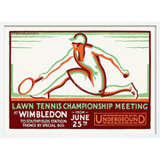 Wimbledon 1928 | United Kingdom A3 297 X 420Mm 11.7 16.5 Inches / Framed Print - White Timber Art