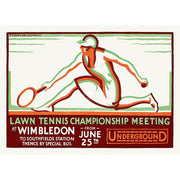 Wimbledon 1928 | United Kingdom A3 297 X 420Mm 11.7 16.5 Inches / Unframed Print Art