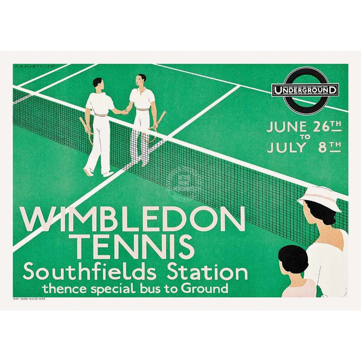 Wimbledon 1933 | United Kingdom A3 297 X 420Mm 11.7 16.5 Inches / Unframed Print Art