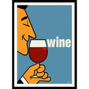 Wine | France A3 297 X 420Mm 11.7 16.5 Inches / Framed Print - Black Timber Art