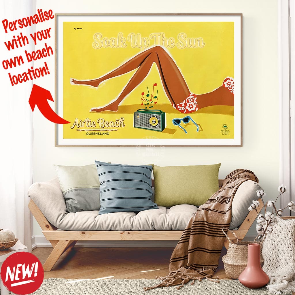 Your Own Beach Location | Personalise It Or Keep Airlie Print Art
