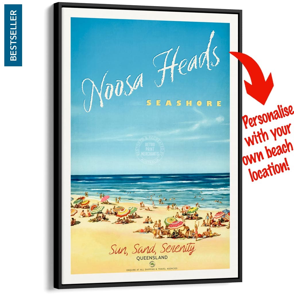 Your Own Beach Location | Personalise It Or Keep Noosa Heads A3 297 X 420Mm 11.7 16.5 Inches /