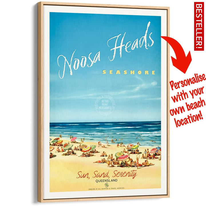 Your Own Beach Location | Personalise It Or Keep Noosa Heads A3 297 X 420Mm 11.7 16.5 Inches /