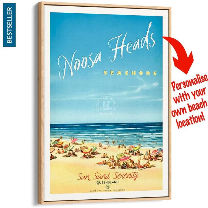 Your Own Beach Location | Personalise It Or Keep Noosa Heads A3 297 X 420Mm 11.7 16.5 Inches /