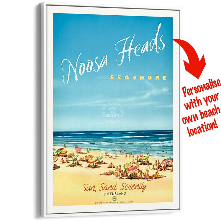 Your Own Beach Location | Personalise It Or Keep Noosa Heads A3 297 X 420Mm 11.7 16.5 Inches /