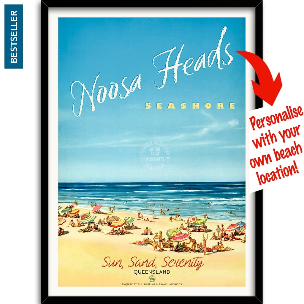 Your Own Beach Location | Personalise It Or Keep Noosa Heads A3 297 X 420Mm 11.7 16.5 Inches /