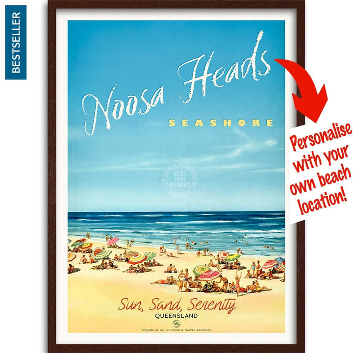 Your Own Beach Location | Personalise It Or Keep Noosa Heads A3 297 X 420Mm 11.7 16.5 Inches /