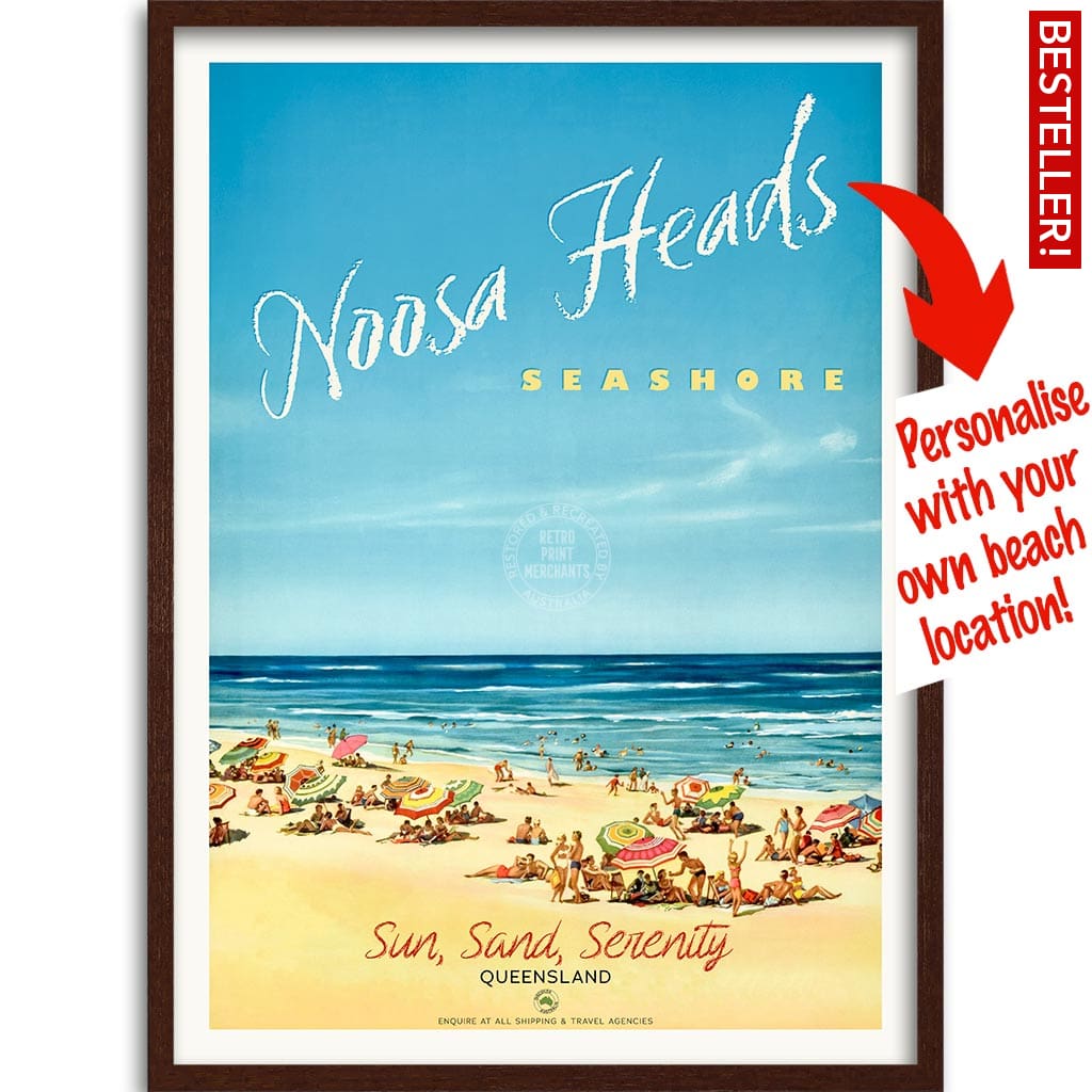 Your Own Beach Location | Personalise It Or Keep Noosa Heads A3 297 X 420Mm 11.7 16.5 Inches /