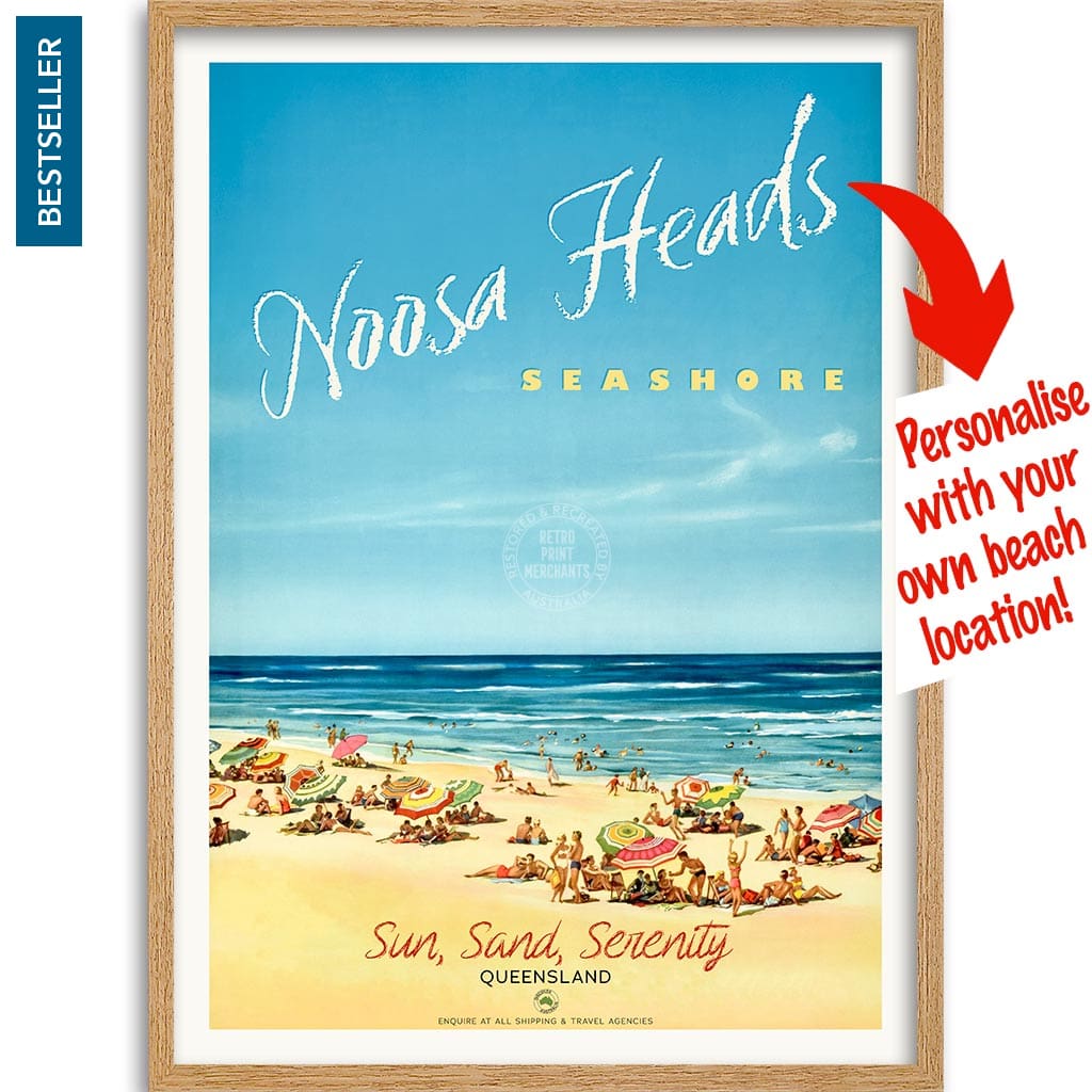 Your Own Beach Location | Personalise It Or Keep Noosa Heads A3 297 X 420Mm 11.7 16.5 Inches /