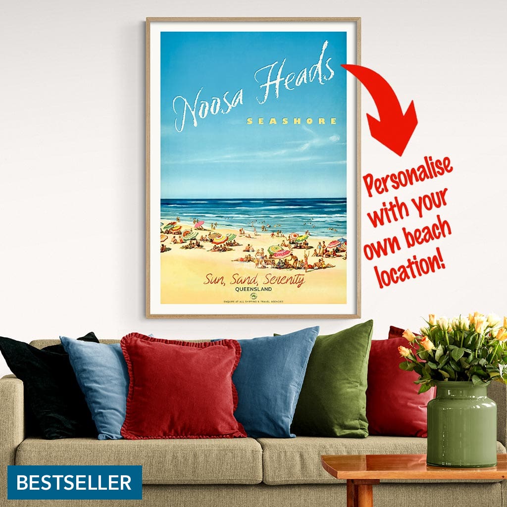 Your Own Beach Location | Personalise It Or Keep Noosa Heads Print Art