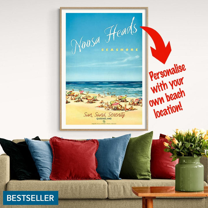 Your Own Beach Location | Personalise It Or Keep Noosa Heads Print Art