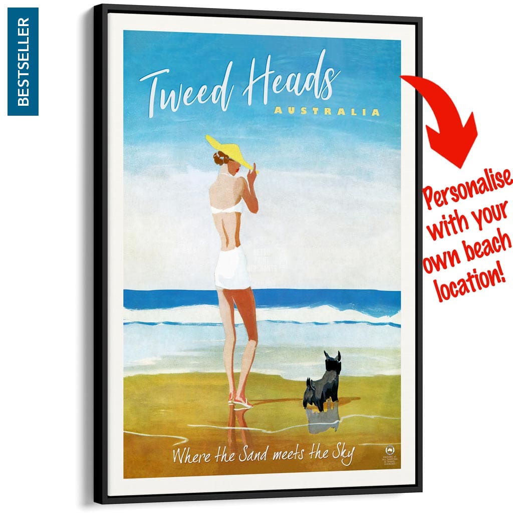 Your Own Beach Location | Personalise It Or Keep Tweed Heads A3 297 X 420Mm 11.7 16.5 Inches /