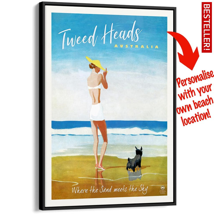 Your Own Beach Location | Personalise It Or Keep Tweed Heads A3 297 X 420Mm 11.7 16.5 Inches /